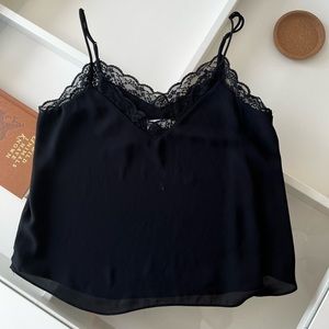 Babaton Cropped Lace Top Tank Top